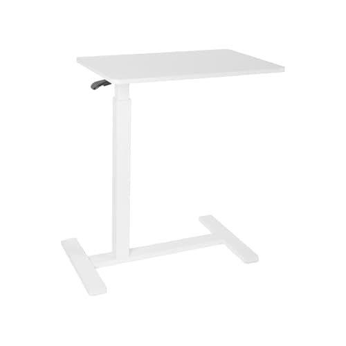 Small Standing Desk, Adjustable Height Sit Stand Desk for Laptop, Compact Standing Desk for Small Spaces, Stable Home Office Desk for Bedroom Bedside Use - Desk