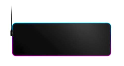 SteelSeries QcK Gaming Mouse Pad - XL RGB Prism Cloth - Sized to Cover Desks - Mousepad / Desk Mat