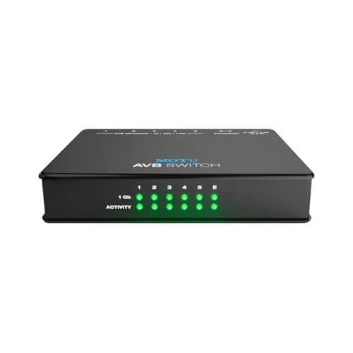 MOTU AVB Switch - 5-Port Audio Video Bridging Switch - Audio Interface