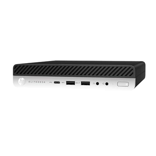 HP EliteDesk 705 G4 Mini Desktop Computer: AMD Quad-Core Ryzen 5 Pro 2400GE up to 3.8GHz, 8GB DDR4 RAM, 256GB SSD, Windows 11 Pro (Renewed) - Desk