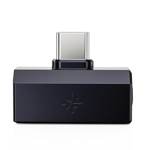 FiiO/Snowsky Tiny Portable DAC & Headphone Amplifier, Hi-Res USB DAC, PEQ Precision Tuning, PCM 384kHz/DSD256 Decoding, Android App/Web Control (3.5mm + Type-C Dual Ports, Tiny A Black) - Audio Interface