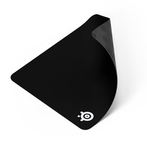 SteelSeries QcK Large Gaming Mousepad — Black — Non-Slip Silicone Rubber Base — Peak Tracking and Stability — Optimized for Gaming Sensors — 490 mm x 420 mm — FPS, MOBAs, RTS, MMO - Mousepad / Desk Mat