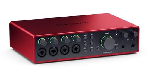 Focusrite Scarlett 18i16 4th Gen USB Audio Interface, for Songwriting, Music Production, Recording, and Podcasting — High-Fidelity, Studio Quality Recording, and All the Software You Need to Record - Audio Interface