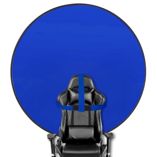 Aiuca Portable Blue Screen Chair, 57 in BlueBackdrop with Stand Double Sided Foldable Screen Background, Chroma Key, Blue Backdrop for Chair Photography Streaming Gaming Photo Zoom Video Chats and Meeting - Gaming Chair