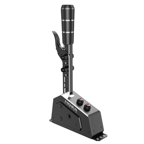 MOZA SGP Sequential Shifter PC USB Racing Similator Joysticks, Versatile Multi-Functional Handle, Non-Contact Hall Sensor, Personalized Adjustability, Dynamic RGB Backlit Mechanical Buttons - Sim Racing