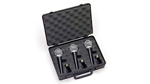 Samson R21 Dynamic Vocal Microphone - 3-Pack with Case - Microphone