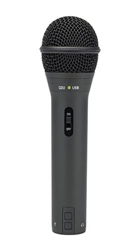 SAMSON Q2U USB/XLR Dynamic Microphone Recording and Podcasting Pack (Black) - Microphone