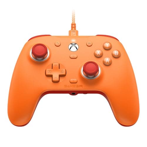 GameSir G7 SE Wired Controller for Xbox Series X|S, Xbox One & Windows 10/11, Plug and Play Gaming Gamepad with Hall Effect Joysticks/Hall Trigger, 3.5mm Audio Jack (Orange) - Controller