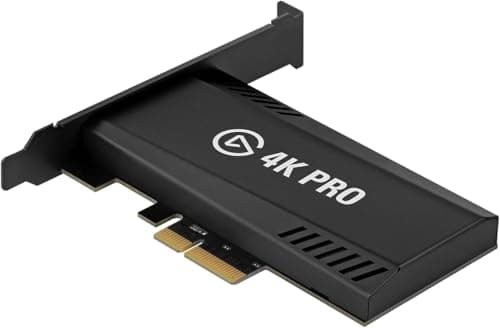 Elgato 4K Pro, Internal Capture Card: 8K60 Passthrough/4K60 HDR10 with Ultra-Low Latency on PS5, Xbox Series X/S, OBS and More, for Streaming & Recording, Windows PC and Dual PC Setups(Renewed) - Capture Card