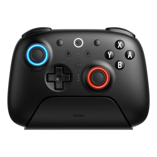 8BitDo Ultimate 2 Bluetooth Controller for Switch/Switch 2 & Windows PC, Switch Pro Controller with TMR Joysticks, Switchable Hall Effect/Tactile Triggers, Vibration and Motion Control - Black - Controller