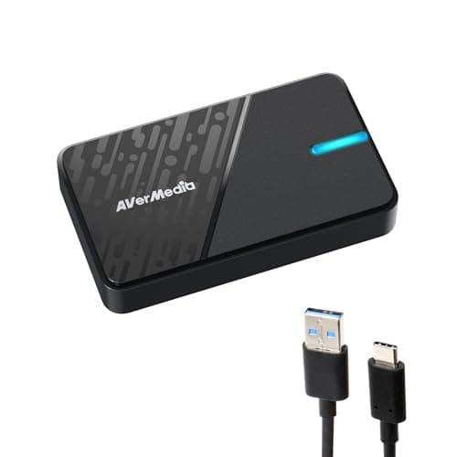 AVerMedia Capture Card for Streaming, 4K60 HDR Passthrough, 1080p60 Video Recording, Ultra-Low Latency Game Streaming for Switch 2, Xbox, PS5, PC on Twitch, OBS, Win11, Mac - StreamLine MINI+ GC311G2 - Capture Card