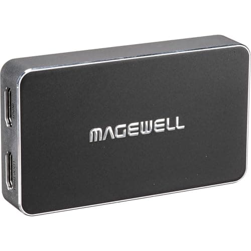 Magewell USB Capture HDMI Plus – 1-Channel HDMI to USB Audio/Video Capture Device with Loop-Through, Analog Audio in/Out, Up to 2K Capture, Firmware Utility (32040) - Capture Card