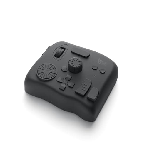 TOUR BOX Elite - Bluetooth Video Editing Controller Color Grading Speed Editor, Intuitive Control, Professional Digital Creator Console for Davinci, Premiere, Final Cut Pro and More, Mac/PC (Black) - Stream Deck