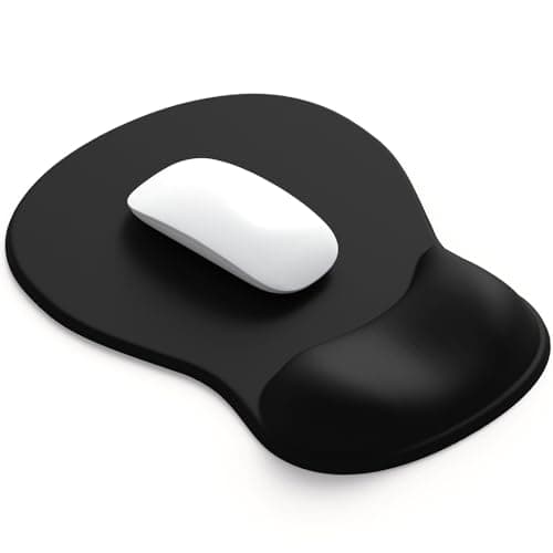DEMON CHEST ErgoComfort Gel Wrist Rest Mouse Pad-Ergonomic Office Mousepad with Wrist Support-Non-Slip, Design Desk Accessories Mat for Home&Game Decor (01Black) - Mousepad / Desk Mat