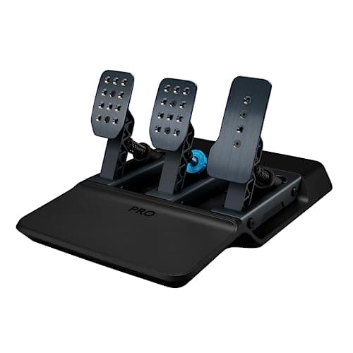 Logitech G PRO Racing Pedals - Racing Simulator Pedals with 100kg Load Cell Brake, Fully Customizable, Swappable Springs & Elastomers, Modular Design - Sim Racing