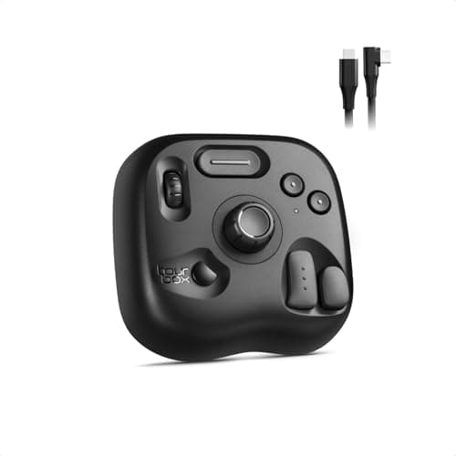 TOUR BOX TourBox Lite - Editing Keyboard Compact, Artists Go-to Drawing Macro Keypad, Works with Photoshop, CSP & More, Creative Controller with Custom Software, Streamline All Workflows - Wired Only - Stream Deck