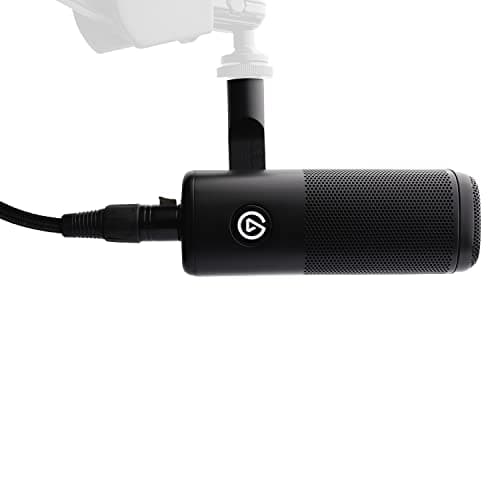 Elgato Wave DX with Cable - Dynamic XLR Microphone with 10ft/3m XLR Cable, Speech optimised for Podcasting, Streaming, Broadcasting, No Signal Booster Required, Works with Any Interface, PC/Mac - Audio Interface