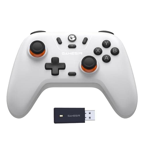 GameSir Nova Lite 2.4g Wireless Controller for Windows PC, iPhone, Android, Switch & Steam Deck, Bluetooth Controller Gamepad with Hall Effect Trigger,Turbo,Rumble Vibration(White) - Controller