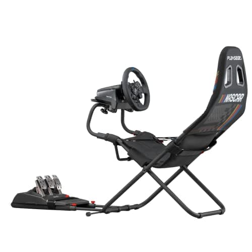 Playseat Challenge Sim Racing Cockpit | Foldable & Adjustable | for High Performance Sim Racing – Anywhere, Anytime| Supports All Steering Wheels & Pedals | for PC and Console | Nascar Edition - Sim Racing