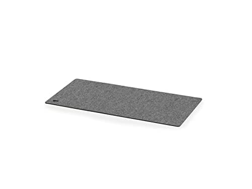 Oakywood Craft 100% Merino Wool Felt & Cork Desk mat – Sustainable, Handmade Wool Felt Desk pad with Cork Base for Comfort and Stability – 100% Merino Wool & Cork - Grey 62x30cm (24.41x11,8 in) - Mousepad / Desk Mat