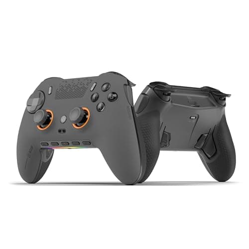 SCUF ENVISION PRO Wireless V1 (2023) PC Gaming Controller - Five Remappable G-Keys - Remappable Back Paddles - Instant Triggers - iCUE Compatible - Steel Grey - Controller