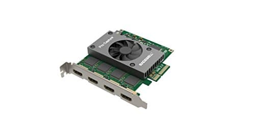 Magewell Pro Capture Quad HDMI 11100 – 4-Channel HDMI Capture Card (4× HDMI in) with FPGA Video Processing, Up to 2048×2160 Input, PCIe Gen2 x 4, Low Latency - Capture Card