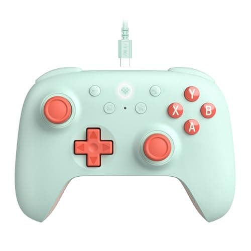 8BitDo Ultimate 2C Wired Controller for Windows PC and Android, with 1000Hz Polling Rate, Hall Effect Joysticks and Hall Triggers, and Remappable L4/R4 Bumpers (Mint) - Controller