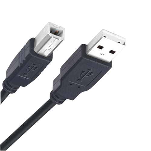 NSGWKZD 10 FT MIDI Cable for Audio Interface, Yamaha Piano Midi Keyboard, USB Microphone, Mixer, Instrument - USB Type-A to Type-B High Speed Cord - Audio Interface