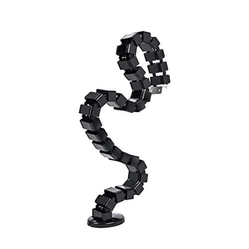 Vwindesk Vertebrae Cable Management Spine Kit | Height Adjustable Desk Quad Entry Wire Organizer, Black - Cable Management