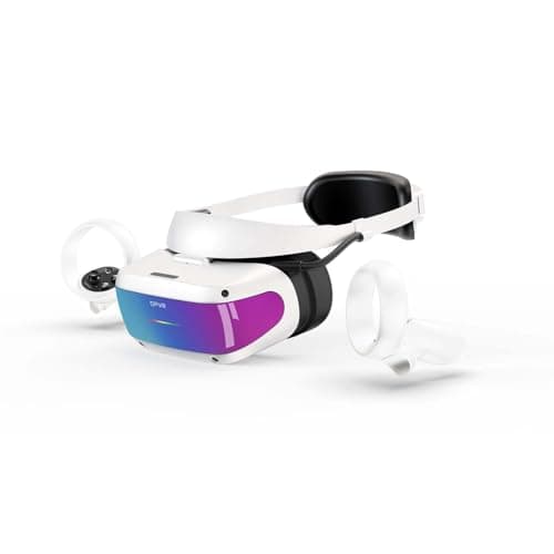 DPVR E4 VR Headset - PCVR Virtual Reality Headset for PC Games with Controller, Compatible with SteamVR - VR Headset