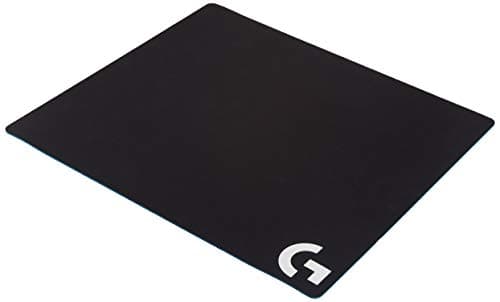Logitech G640 Cloth Gaming Mouse Pad, Moderate Surface Friction, Consistent Surface Texture, Stable, Rollable - Black - Mousepad / Desk Mat