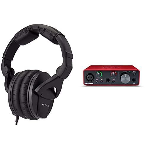 Sennheiser HD280PRO Headphone (New Model) & Focusrite Scarlett Solo (3rd Gen) USB Audio Interface with Pro Tools | First - Audio Interface