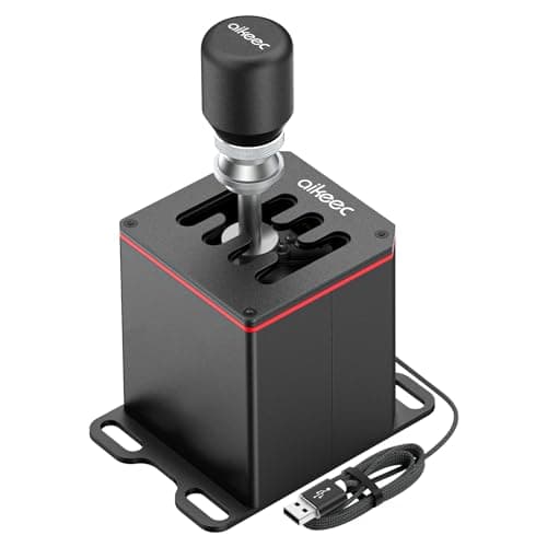aikeec USB Truck Simulator Shifter for Logitech G29 G27 G25 G920 Thrustmaster T300RS/T500 GT Sim Racing Shifter for PC Windows Racing Games, Froza, Dirt, WRC, Assetto Corsa ATS & ETS2 7+R - Sim Racing