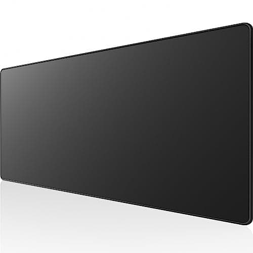 KTRIO Large Gaming Mouse Pad Desk Mat, Superior Micro-Weave Cloth for Precise Mouse Control, Non-Slip Rubber Base, Stitched Edges, Water-Resistant, for Gamer, Office & Home, 31.5" x 11.8" inches - Desk