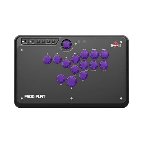 MAYFLASH F500 FLAT Fight Stick All Button Arcade Controller for PS4, PC, Xbox Series S/X, Xbox One, Switch/Switch 2, Steam Deck, macOS, Android, Raspberry Pi, NEOGEO mini and more - Controller