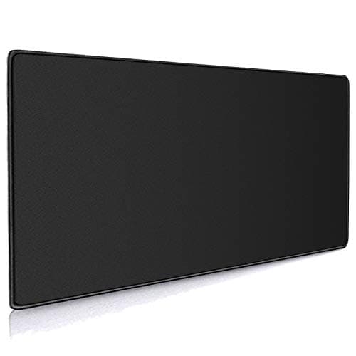 Cmhoo XXL Professional Large Mouse Pad & Computer Game Mouse Mat (35.4x15.7x0.12IN, 90x40 Black) - Mousepad / Desk Mat