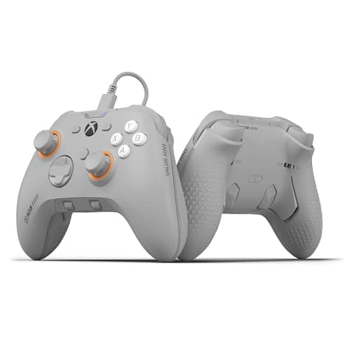 SCUF VALOR Wired Performance Xbox Controller – Customizable Back Paddles, Instant Triggers, Anti-Drift TMR Thumbsticks, Audio Controls, Xbox Series X|S, Xbox One, Windows PC – Light Gray - Controller