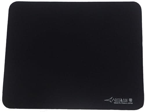 Artisan Ninja FX Zero Mid X-Large Black Gaming Mouse Pad, 19.29 x 16.54 Inches, Polyester - Mousepad / Desk Mat