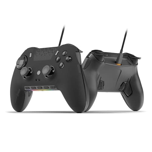 SCUF ENVISION V1 (2023) Wired PC Gaming Controller - Five Remappable G-Keys - Remappable Back Paddles - iCUE Compatible - Black - Controller