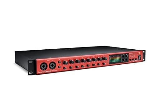 Focusrite Clarett+ OctoPre Professional Quality 8-in/8-out ADAT Mic Preamp for Music Production, with High Dynamic Range, Ultra-low Noise, and All-analogue Air - Audio Interface