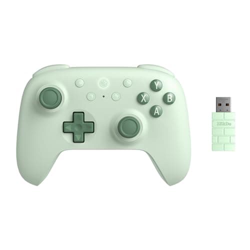 8BitDo Ultimate 2C Wireless Controller for Windows PC and Android, with 1000 Hz Polling Rate, Hall Effect Joysticks and Triggers, and Remappable L4/R4 Bumpers (Green) - Controller