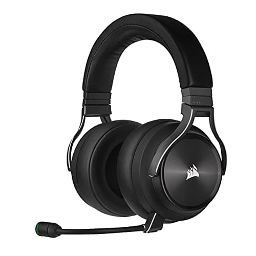 Corsair Virtuoso RGB Wireless XT Multiplatform Gaming Headset with Bluetooth - Dolby Atmos - Broadcast Quality Microphone - iCUE Compatible- PC, Mac, PS5, PS4, Nintendo Switch, Mobile - Black - Gaming Chair