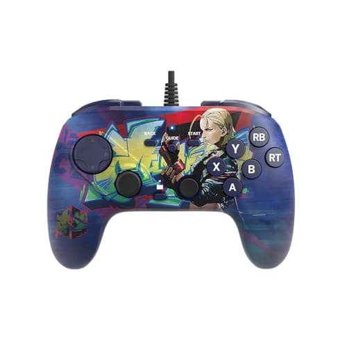 HORI Fighting Commander OCTA (Street Fighter 6 Cammy Edition) for Windows PC - Tournament Grade Wired Fightpad Officially Licensed by Capcom - Controller