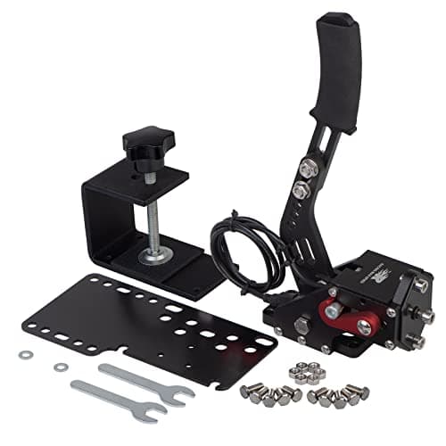 CNRAQR PC Racing Game USB Handbrake for 16Bit SIM for Racing Games, Compatible with G27 G29 G920 G923 T500 T300 Simulate Linear Handbrake(With Fixing Clip and Plate - Sim Racing