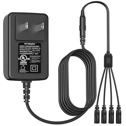 VIFOCUFY 24V AC/DC Adapter Charger for Philips Hue Play Light Bar Starter Set 440400980001 440400982931 S020XM2400083 78201 30 U7 78202 7820230U7 7820330U7 7820331U7 7820430U7 LED Power Supply Cord - Lighting