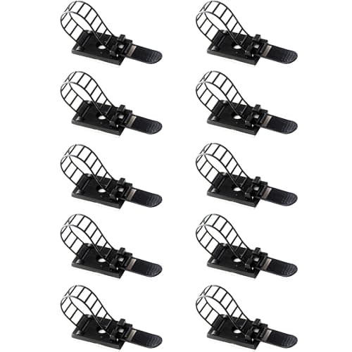 EnouTech Lightstrip Holder for Philips Hue Play Gradient Light Strip or Any Less Than 17mm of Width, Self-Adhesive Lightstrip Mounting Clips, 10 PCS - Lighting