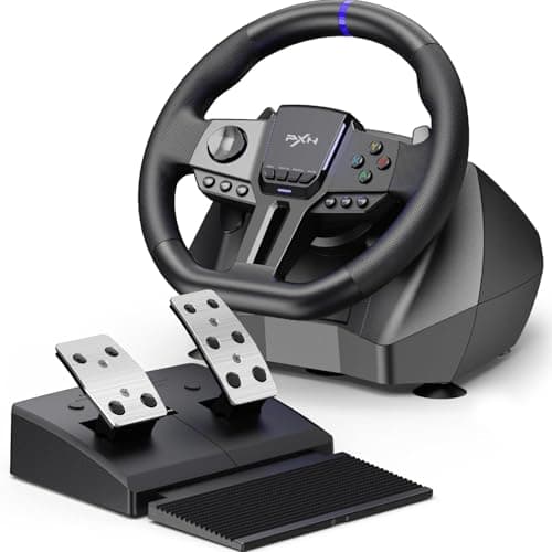 PXN Gaming Steering Wheel - 270/900° V900 GEN2 Sim Racing Wheel with Pedals Paddle Shifter - for Xbox One,Series S|X, PC, PS4, Switch - Sim Racing
