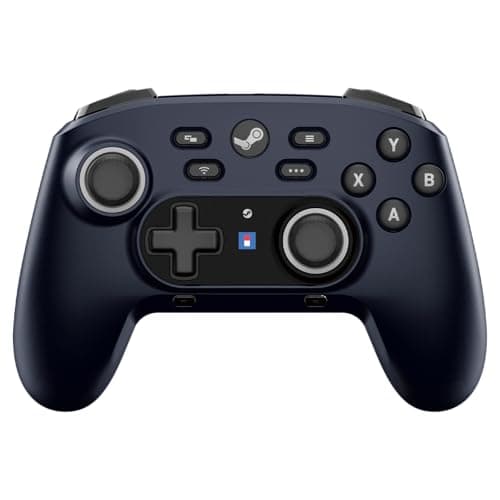 HORI Wireless HORIPAD for Steam (Midnight Black) - Pro Controller Designed for Steam - Controller