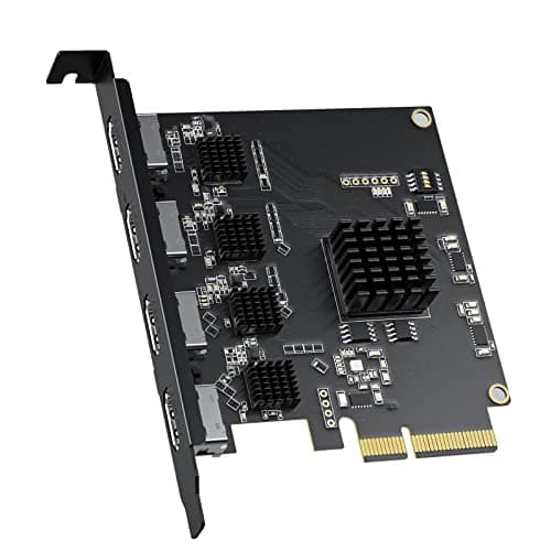 ACASIS 4K HDMI PCIe x4 Video Capture Card Stream and Record in 1080p60 with Ultra-Low Latency for Video Conferencing, Teaching, Streaming, Broadcasting on OBS, Zoom, Teams with Multicam, PC - Capture Card