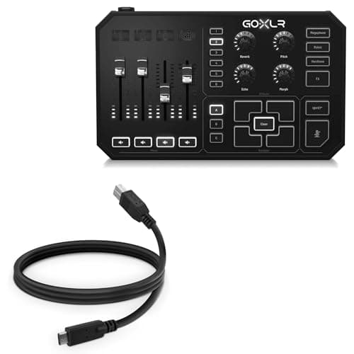 BoxWave Cable Compatible with TC Helicon GoXLR - DirectSync - USB B to USB 3.1 Type C, USB B to C Sync Cable - 3ft - Black - Audio Interface